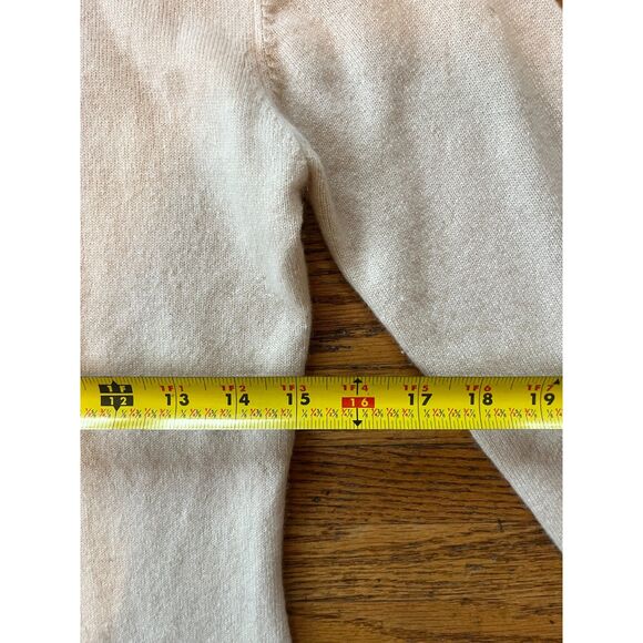 Prairie New York Beige Button Up Pocket Bow Cardigan Sweater  Women's Size Large - Picture 7 of 9